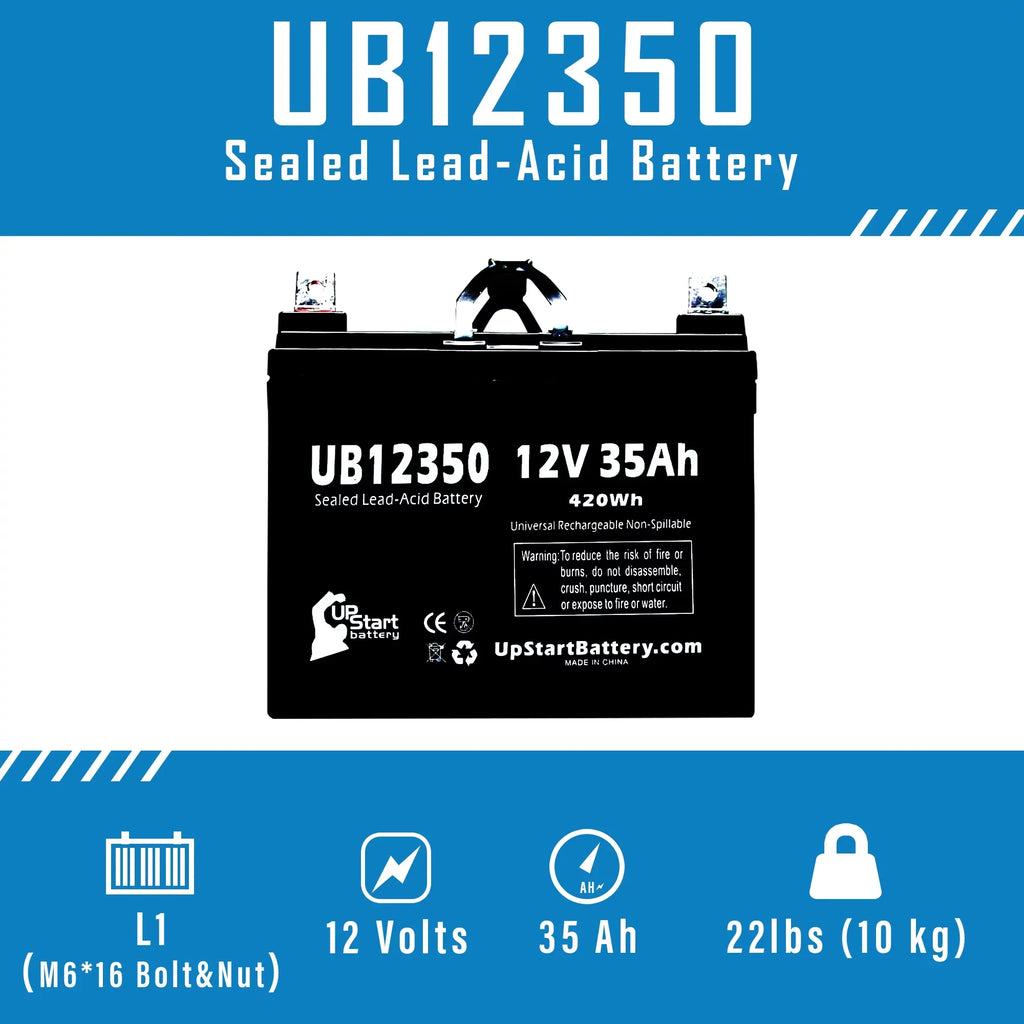 5x Pack - Compatible Topaz 850 Battery - Replacement  Universal Sealed Lead Acid Battery (12V, 35Ah, 35000mAh,  Terminal, , )