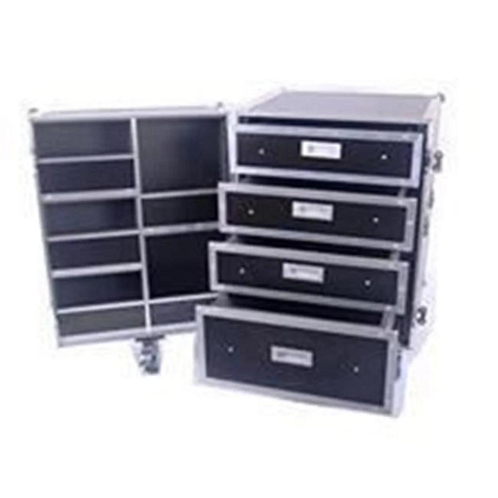DeeJay  Fly Drive Case Utility & Storage Case with Drawers & Compartments & Caster Board