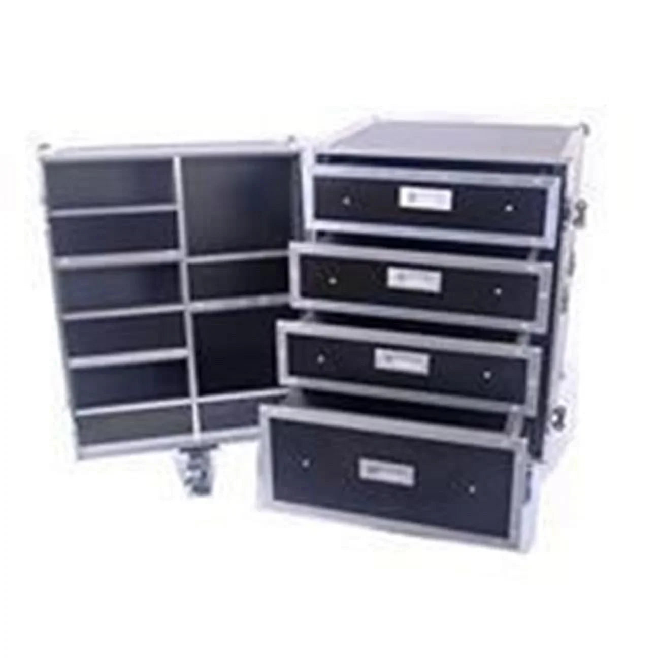 DeeJay  Fly Drive Case Utility & Storage Case with Drawers & Compartments & Caster Board