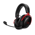 HyperX Cloud  Wireless – Gaming headset for , , , up to 120-hour Battery, 2.4GHz Wireless, 53mm angled drivers, Memory foam, Durable Frame, 10mm microphone – Black/Red