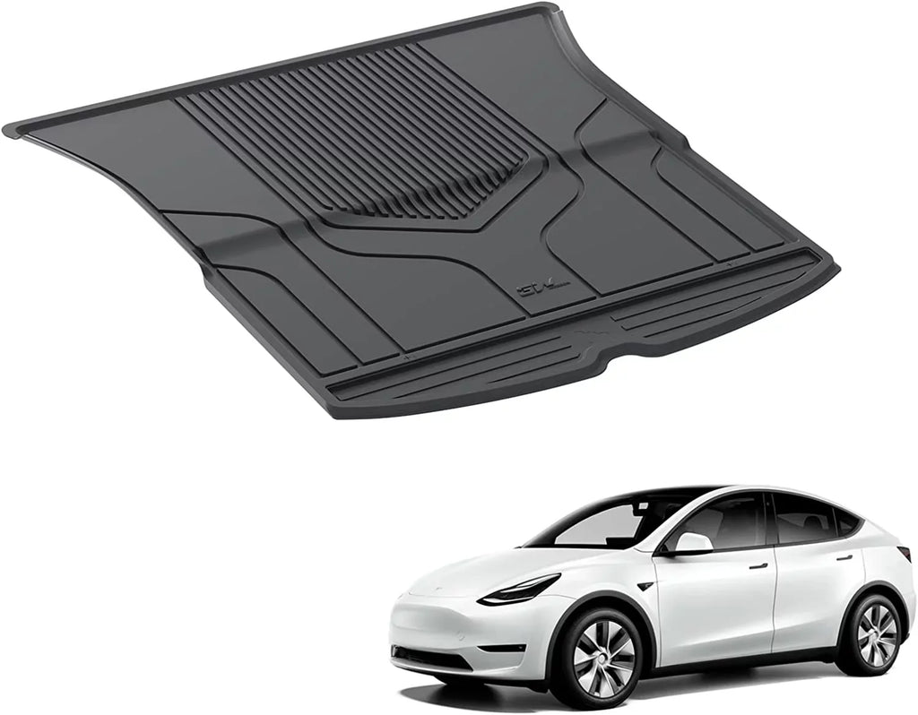 3W Trunk Mat for Tesla Model  2020-2023  All Weather Black Car Floor Mat Custom Fit Cargo Liner