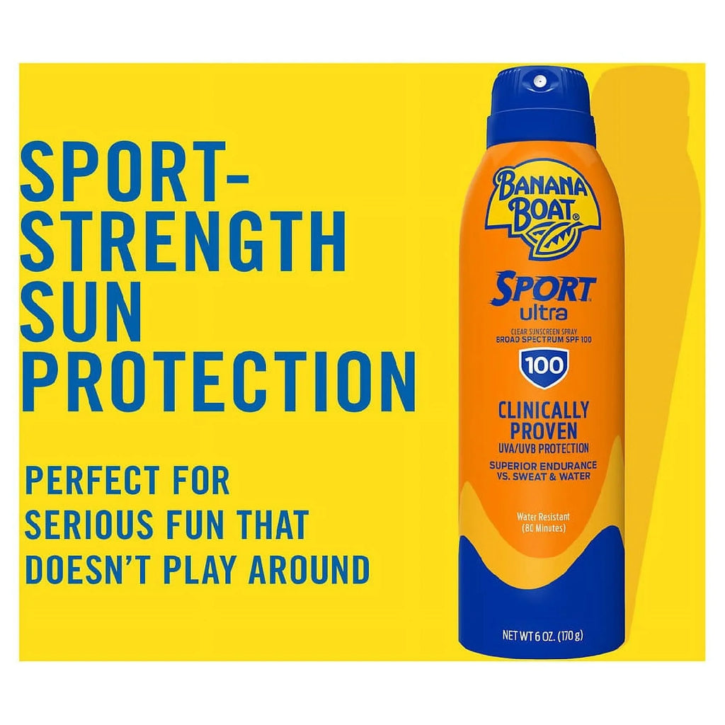 Banana Boat Ultra Sport Clear Sunscreen Spray  100
