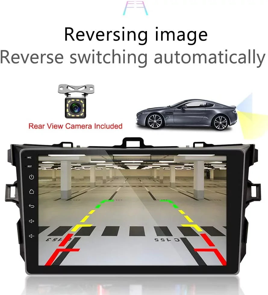 Android Car Stereo for Toyota Corolla 2006 2007 2008 2009 2010 2011 2012, 9 Inch Car Radio with  Navigation Touch Screen Android Head Unit Built-in Bluetooth//WiFi + Backup Camera 2GB 32GB