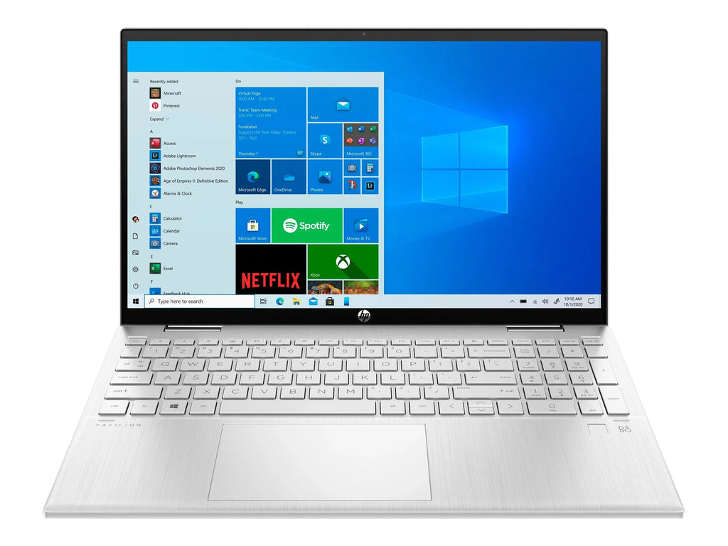 Pavilion x360 Laptop 15-er0051nr - Flip design - Intel Core i5 1135G7 / 2.4 GHz - Win 10 Home 64-bit - Iris Xe Graphics - 8   - 512   NVMe - 15.6"  touchscreen 1920 x 1080 (Full ) - Wi-Fi 6 - natural silver - kbd: