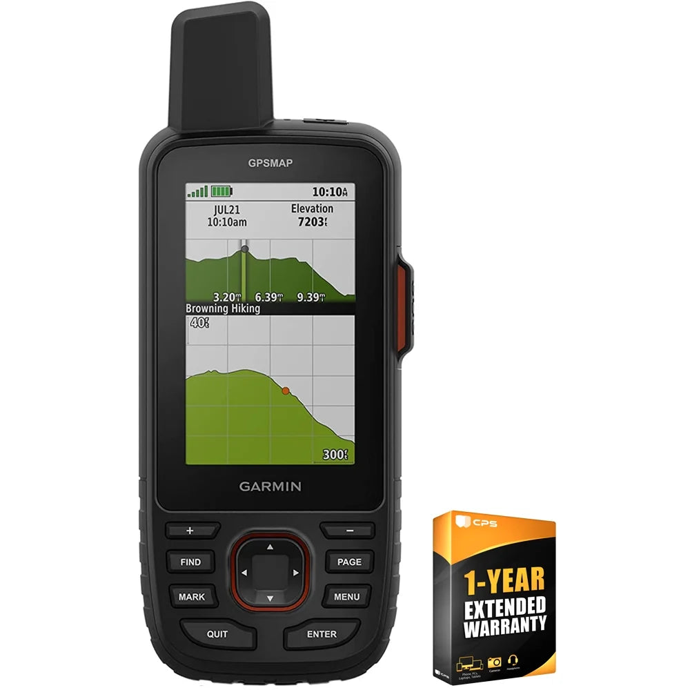 Garmin 010-02812-00  67i Rugged  Handheld with inReach Satellite Technology Bundle with 1   Enhanced Protection Pack