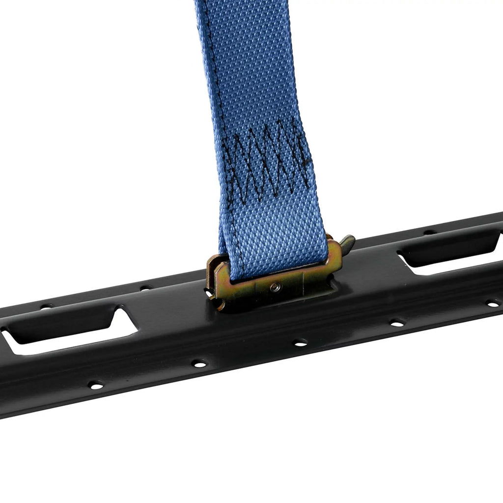 " Cargo Mall Four 8-ft -Track Rails, Vertical Powder Coated TieDowns | Long Heavy Duty Steel Etrack Rails for Trucks, Trailers"