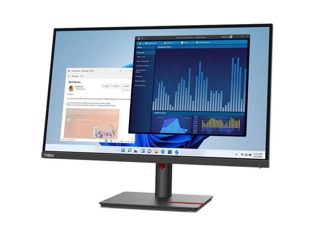 Lenovo ThinkVision T27p-30 27" 4K   Monitor - 16:9 - Black - 27" Class - In-plane Switching () Technology - 3840 x 2160 - 1.07 Billion Colors - 350 Nit - 4 ms - 60 Hz Refresh Rate -