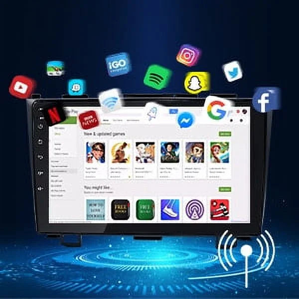 Car Stereo for Honda - 2007-2011 with Apple Carplay & Android Auto 9 inch Touch Screen  Mutimedia Player