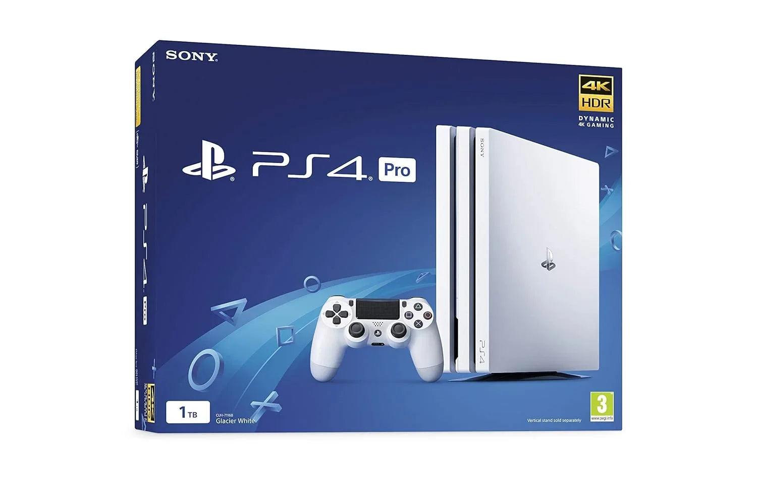 Pre-Owned Sony PlayStation 4 Pro 1TB Gaming Console Glacier White Headset With   Cleaning Kit Bundle (Refurbished: Like New)