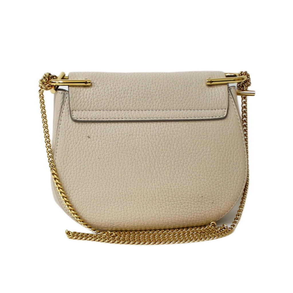 Pre-Owned Chloé Chloe Shoulder Bag Leather Beige Ladies Chain  (Fair)