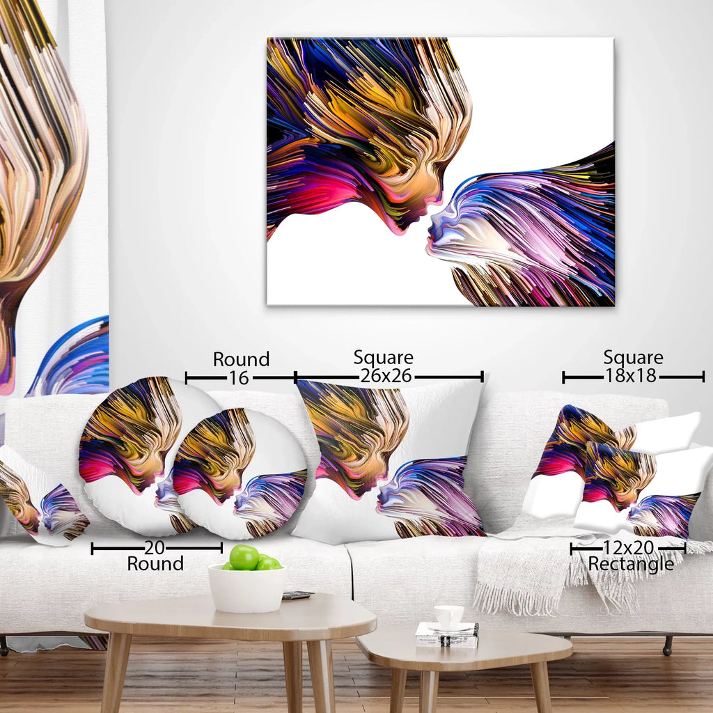 Designart Loch Lomond Jetty and Mountains - Landscape Printed Throw Pillow - 12x20