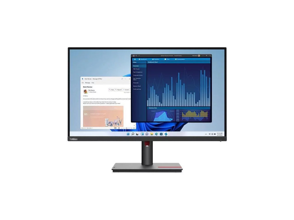 Lenovo ThinkVision T27p-30 27" 4K   Monitor - 16:9 - Black - 27" Class - In-plane Switching () Technology - 3840 x 2160 - 1.07 Billion Colors - 350 Nit - 4 ms - 60 Hz Refresh Rate -