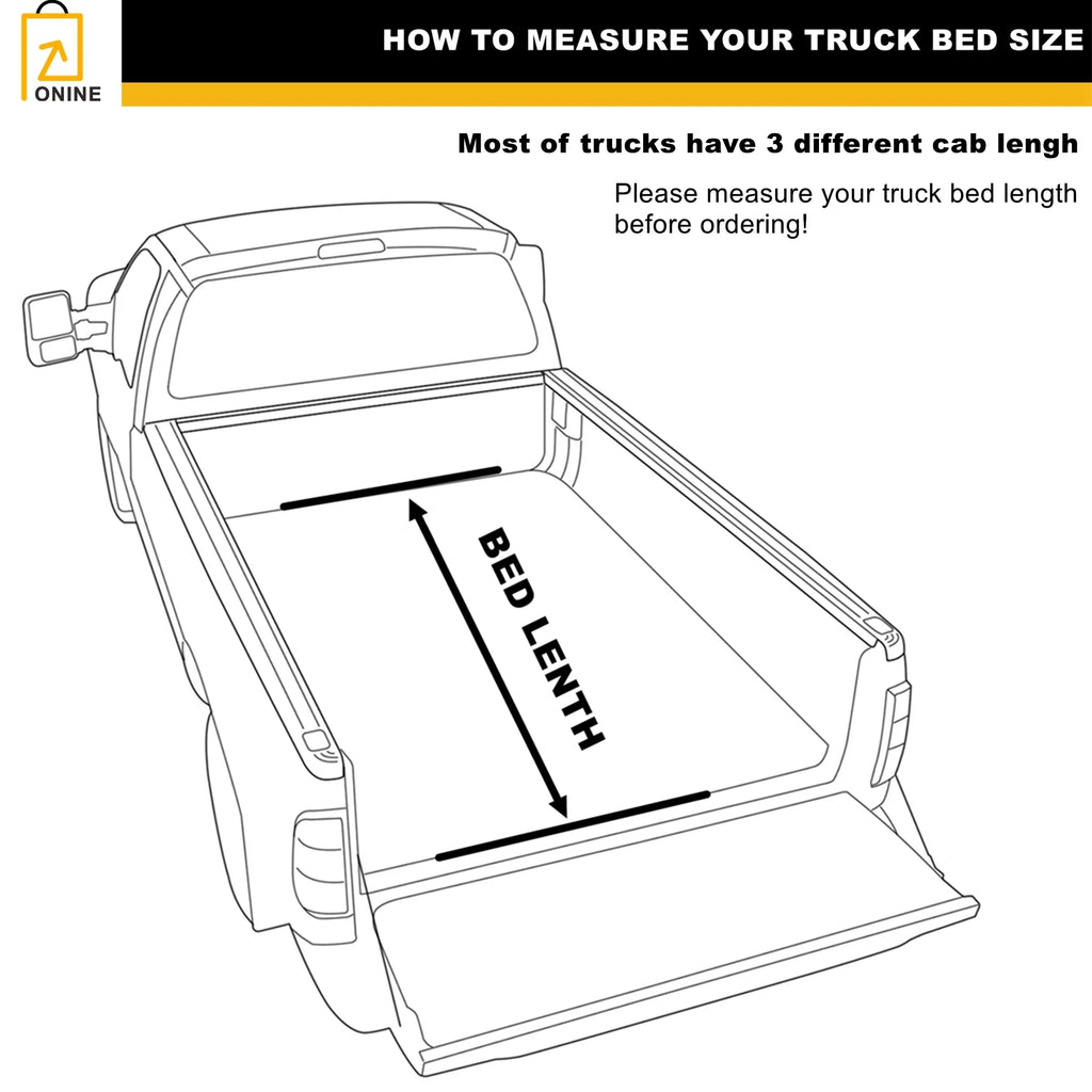 Hard Tri-Fold Truck Bed Tonneau Cover Custom Fit 2019-2024 Dodge Ram 1500 New Body 5.7ft Bed(67"), Does not fit Classic, Does Not Fit with Multi-Function (Split) Tailgate or RamBox