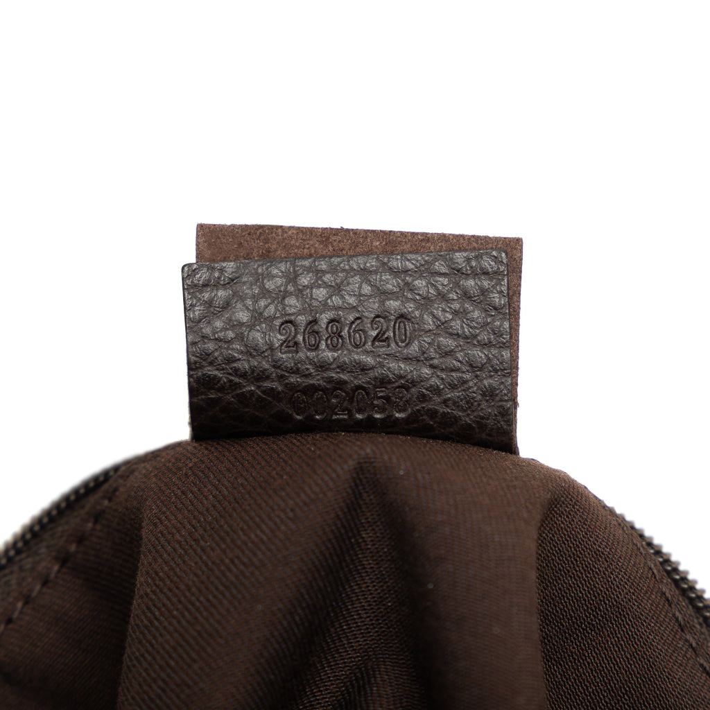 Pre-Owned Authenticated Gucci  Jolicoeur Crossbody Nylon Fabric Brown Crossbody Bag Unisex (Good)