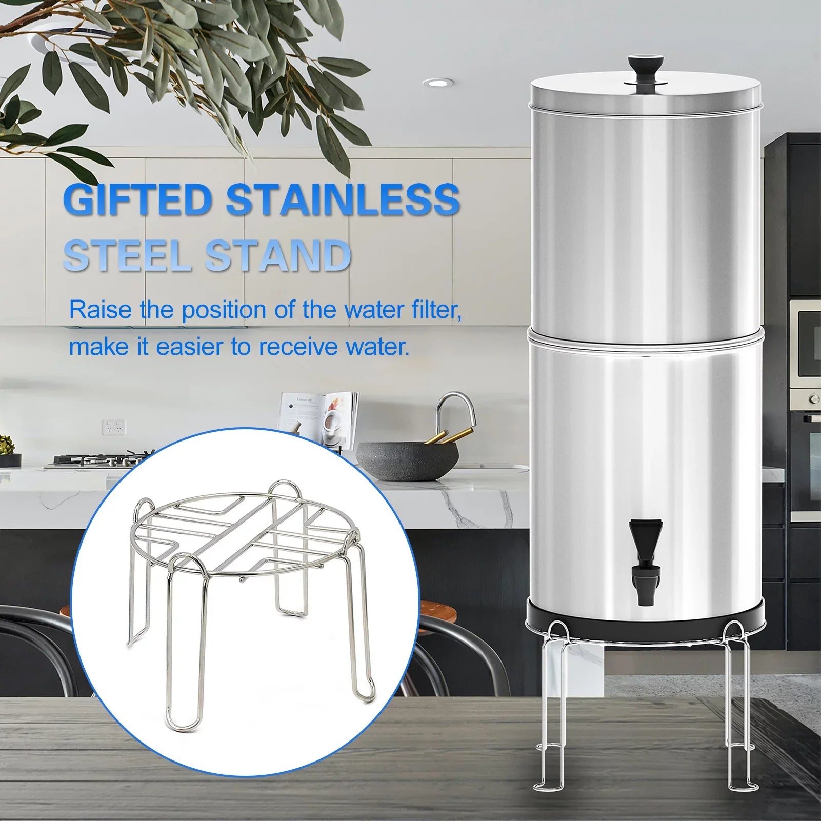 Lixada Gravity Water Filtration Bucket System for Home Camping Hiking Emergency Preparedness