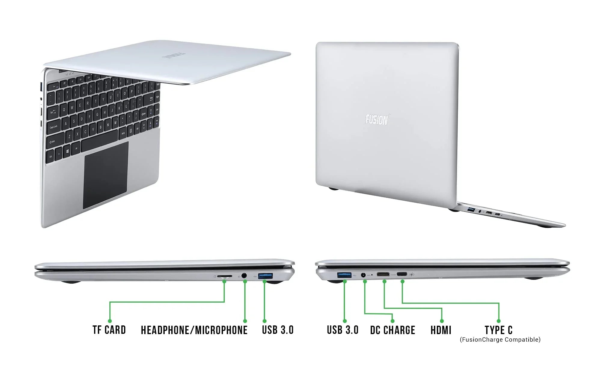 14.1" Full  Windows 10 Laptop - Windows 11 Compatible, 128GB Storage, 4GB , + Pro Model Lapbook, Intel Quad Core , 5GHz WiFi (Dual-Band WiFi) 2X WiFi speeds, Supports .2
