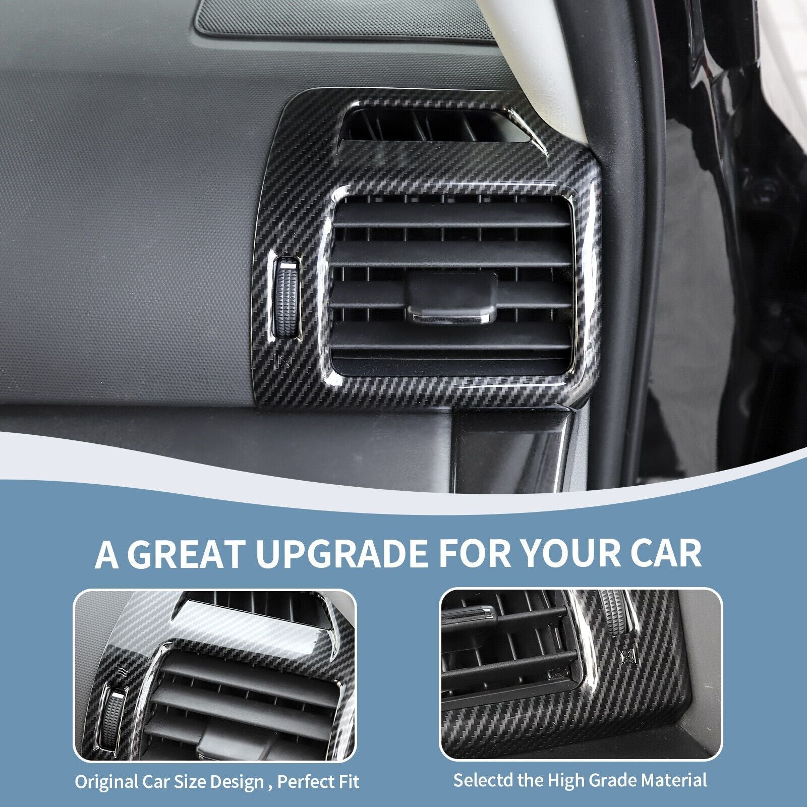Teledu Center Console Side Air Conditioner Outlet  Vent Trim Cover for 4runner 10-19