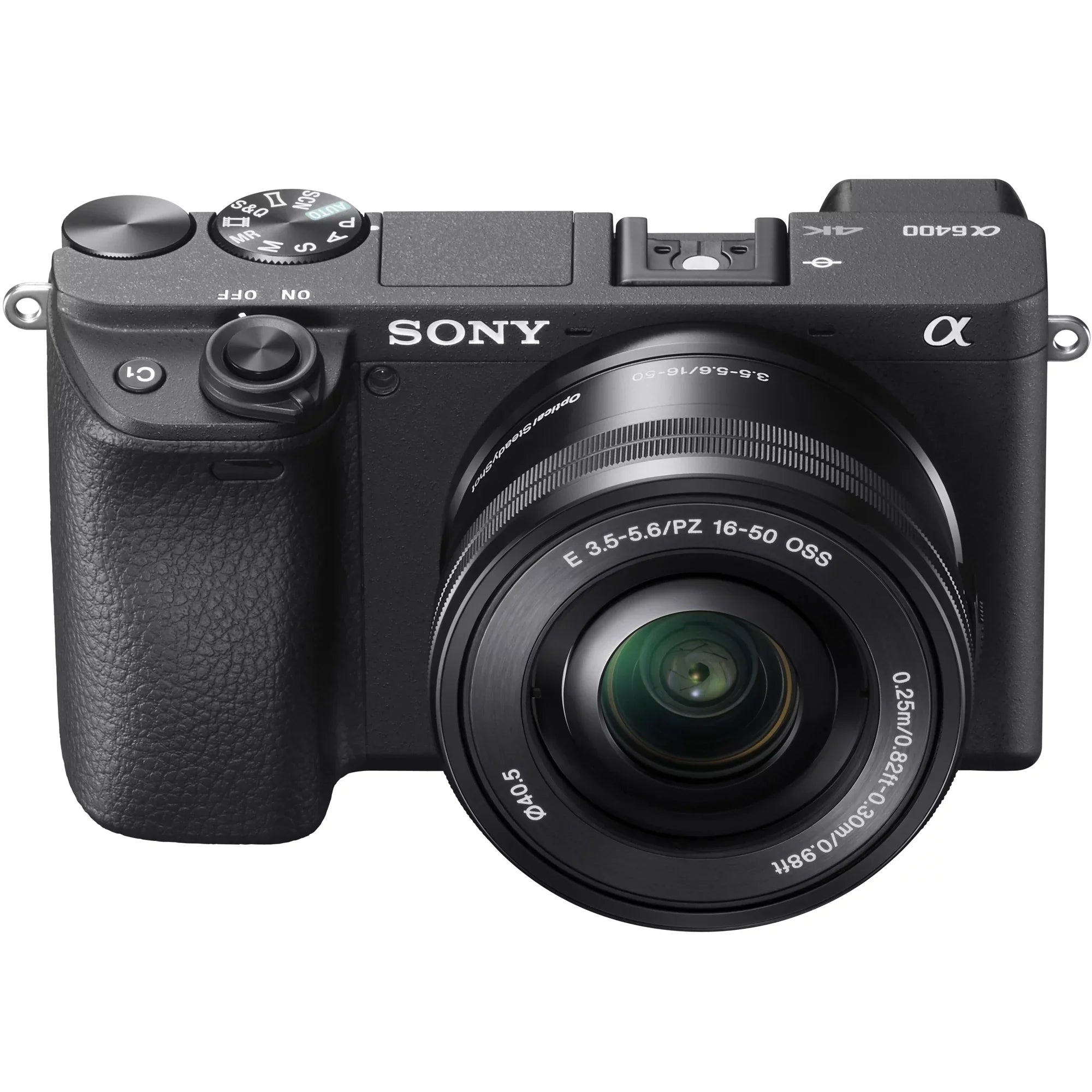 Sony a6400 4K Mirrorless Camera -6400L/ (Black) with 16-50mm f/3.5-5.6  Lens Kit + 0.43x Wide Angle and 2.2X Telephoto Lens Deco Gear Case Filter Set & Extra Battery Power Editing Bundle