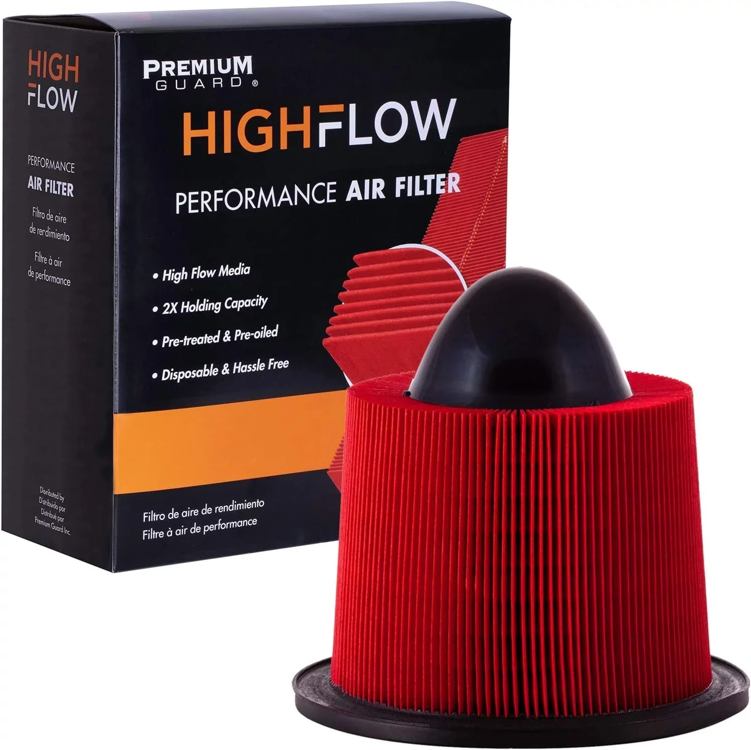 , High Performance, Disposable Engine Air Filter | Fits 1997-10 Ford -150, 1999-16 -250, -350 Super Duty, 1997-04 Expedition, 1996-04 Mustang, 1998-04 Lincoln Navigator