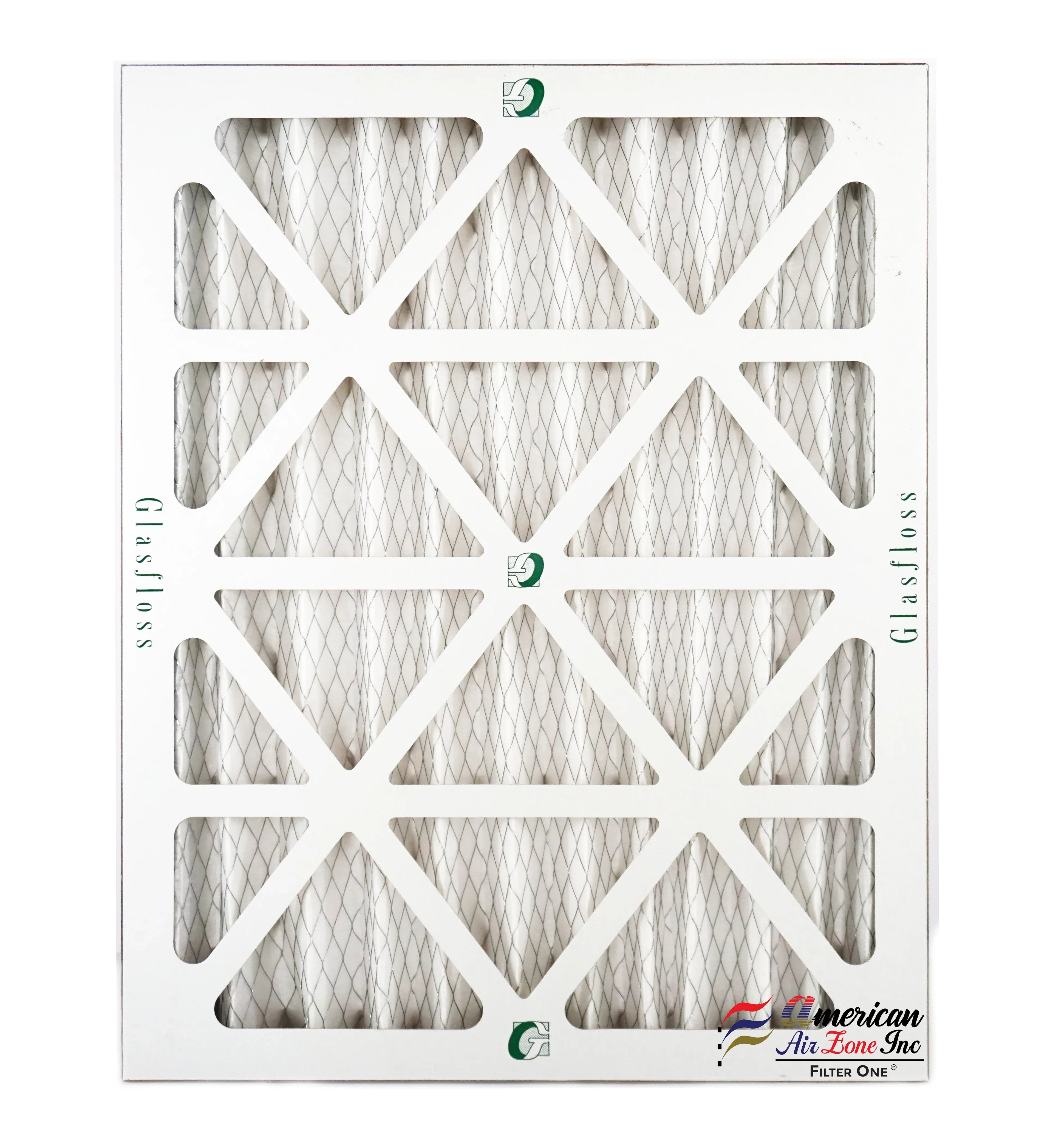 Glasfloss Air Filter 12x16x2 - 2"  10 - (Pack of 12) - Pleated  or  Air Filter - Furnace Air Filter - Home or Office - Made In The .