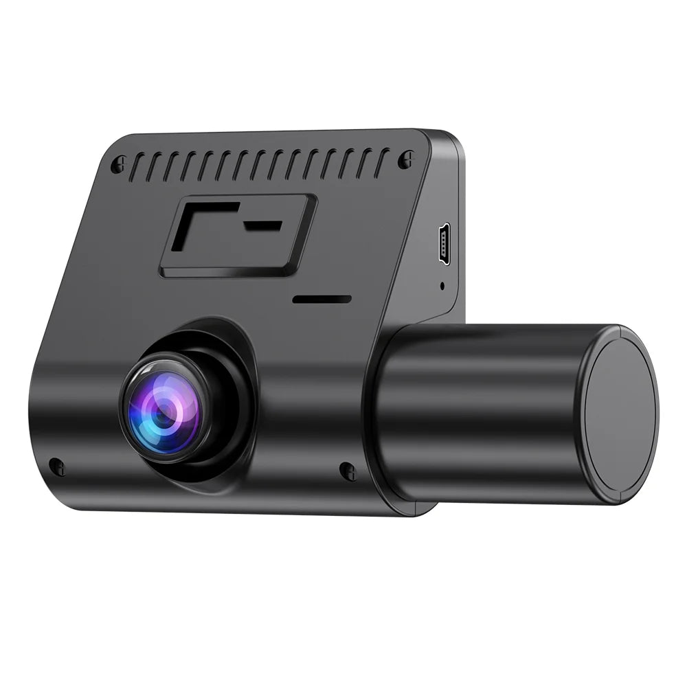 Pinnaco Dash Camera 3 Cameras 2in Clear Car Rearview Mirror Car Video Recording Camcorder Auto Safety Recorder