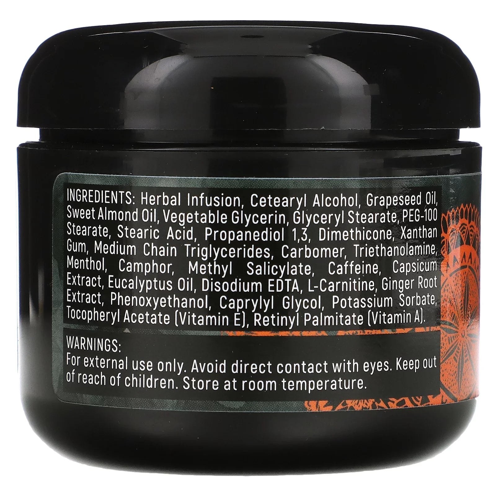 Maryann Organics Hot-Cream, Massage & Warming  Workout Enhancer, 4 fl oz