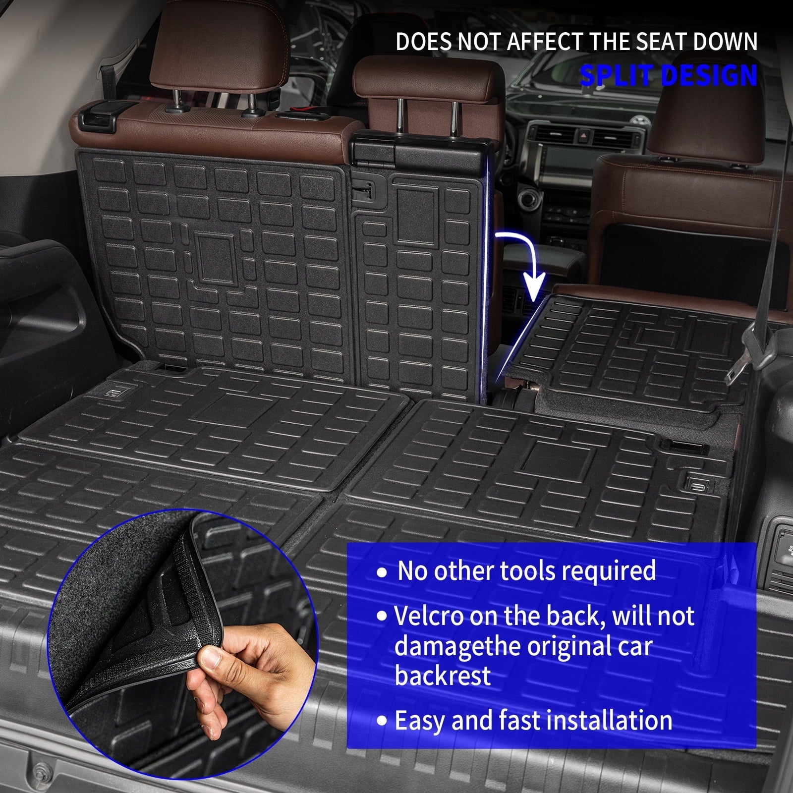Fit 2013-2023 Toyota 4Runner 7 Seats Floor Mats Trunk Mat Cargo Mat Cargo Liner Accessories