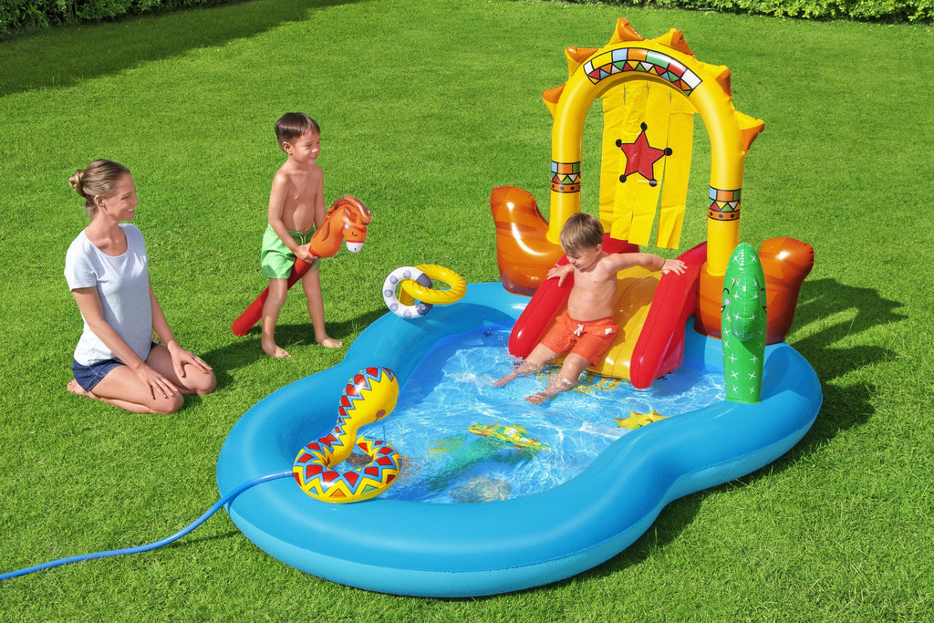 ! Wild West Inflatable Kids Water Play Center 8' Wide