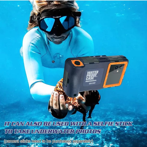 UrbanX Professional [15m/50ft] Swimming Diving Surfing Snorkeling Photo Video Waterproof Protective Case Underwater Housing for Xiaomi Mi 4s And all Phones Up to 6.9 Inch  with Lanyard