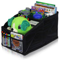 Lusso Gear Car Seat Organizer Front/Backseat with Black Stitching Great for Adults, Kids Featuring 8 Storage Compartments for Toys, Magazines, Tissues, Maps, Books, Documents, Games and More