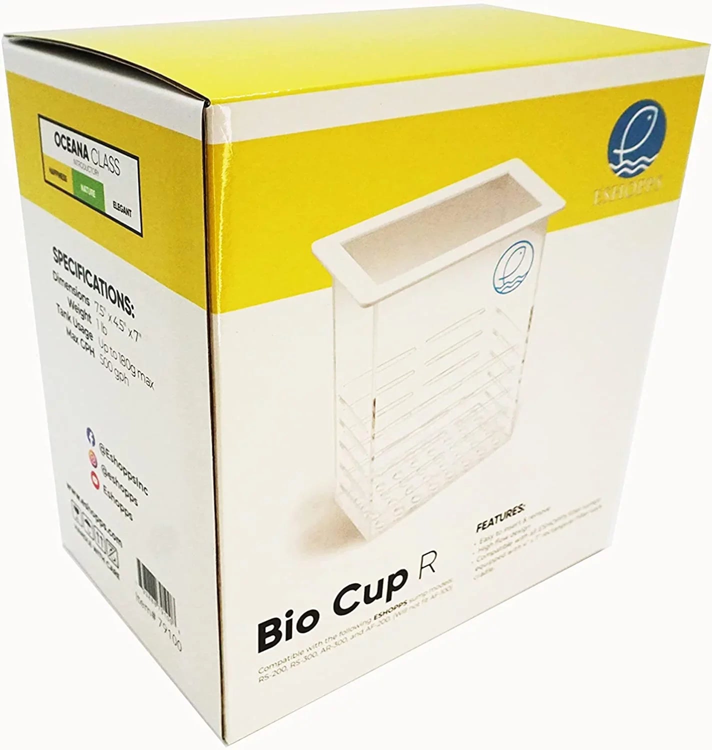 Eshopps 793888791008 Bio Cup  Replacement Filter