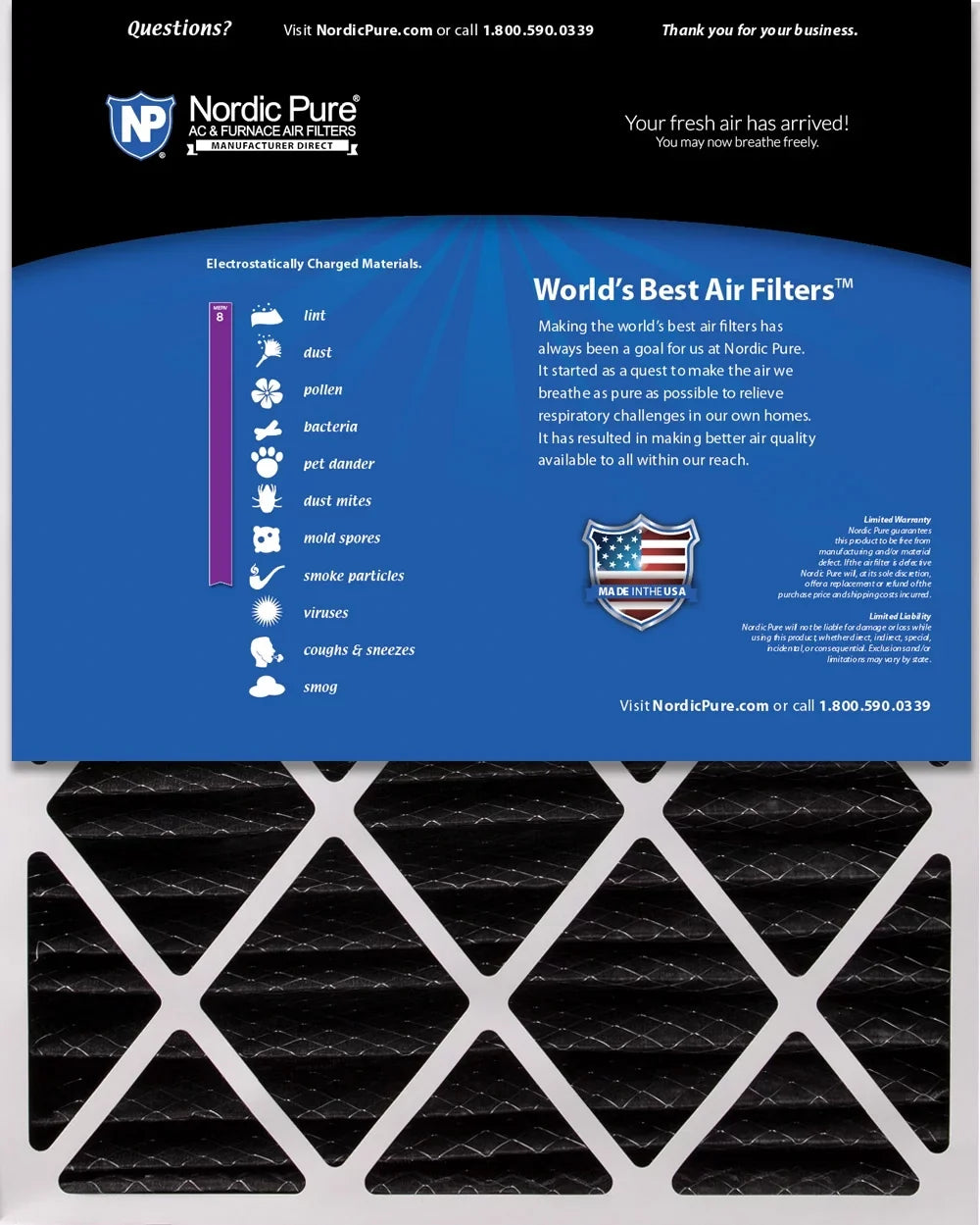 16x28x6 Aprilaire Space-Gard 2400 Replacement Air Filter  8 + Carbon 1 Pack