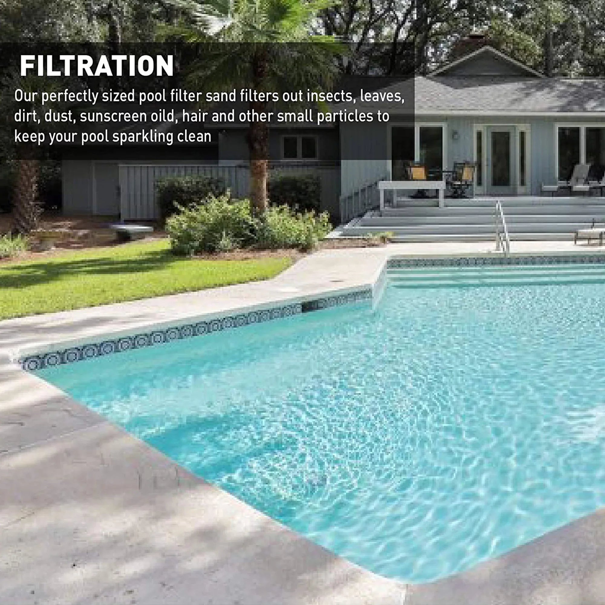 Palmetto Filter Sand for Residential Commercial Pool Filters, 50lb (2 Pack)