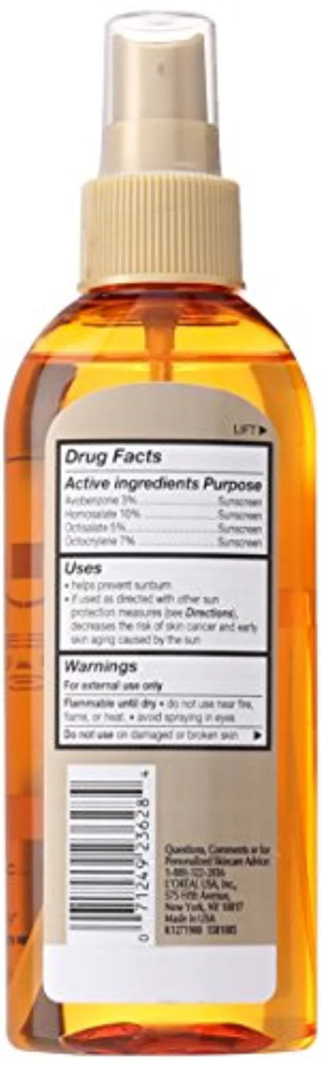 'Oreal Paris Sublime Sun Sheer Protect  30 Oil Spray, 5.0 Fluid Ounce