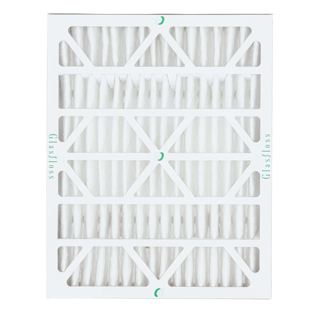 20x24x4  10 Pleated  Furnace Air Filters by Glasfloss Industries. ( 3 Pack ) Exact Size: 19-3/8 x 23-3/8 x 3-3/4