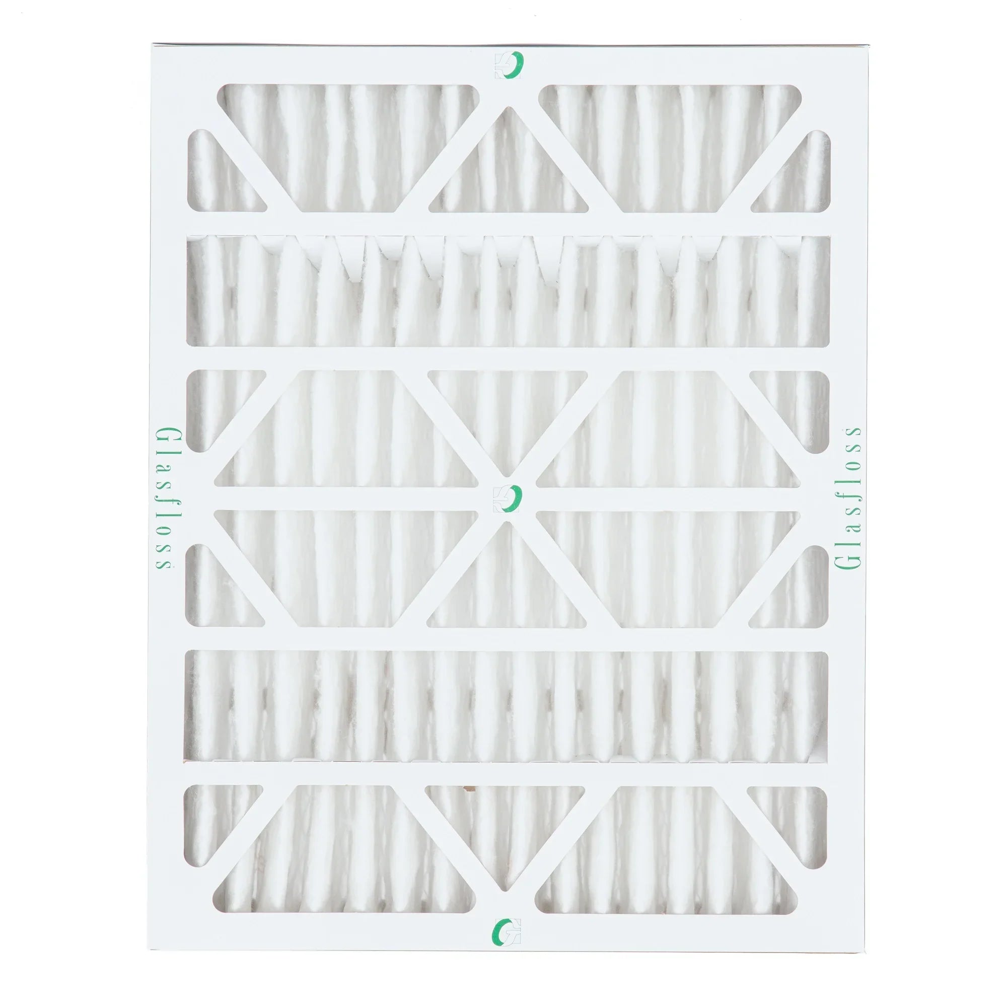 20x24x4  10 Pleated  Furnace Air Filters by Glasfloss Industries. ( 3 Pack ) Exact Size: 19-3/8 x 23-3/8 x 3-3/4