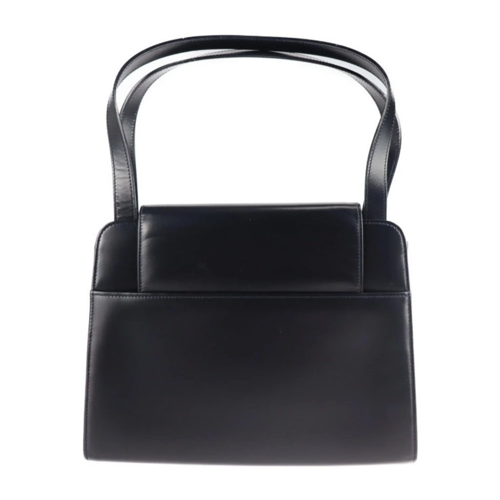 Pre-Owned  Cartier sapphire line handbag calf dark navy mini bag (Good)