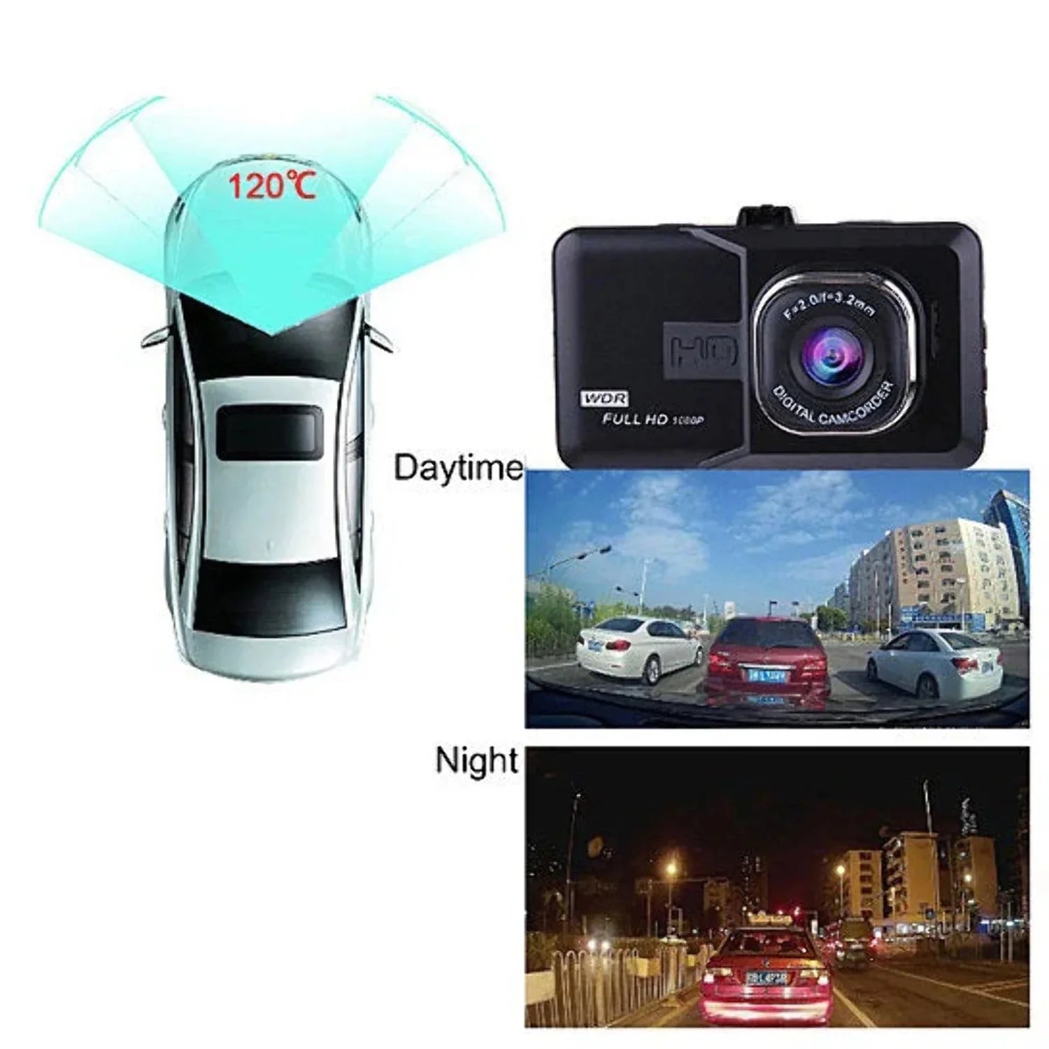 Black Box Dash Cam 1080P -Sensor Looping Car Camera