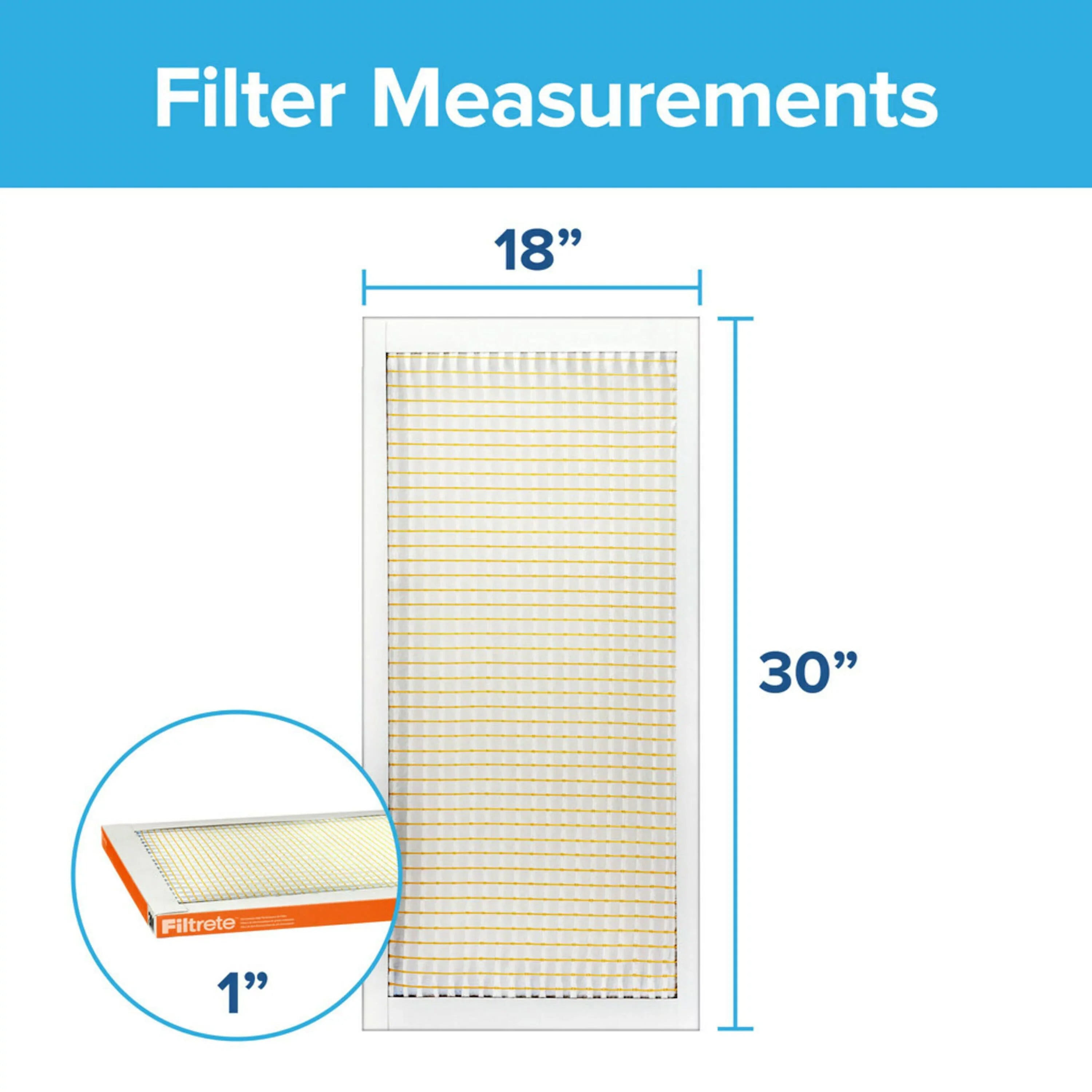 Filtrete 18x30x1 Air Filter,  800  10, Micro Particle Reduction, 4 Filters