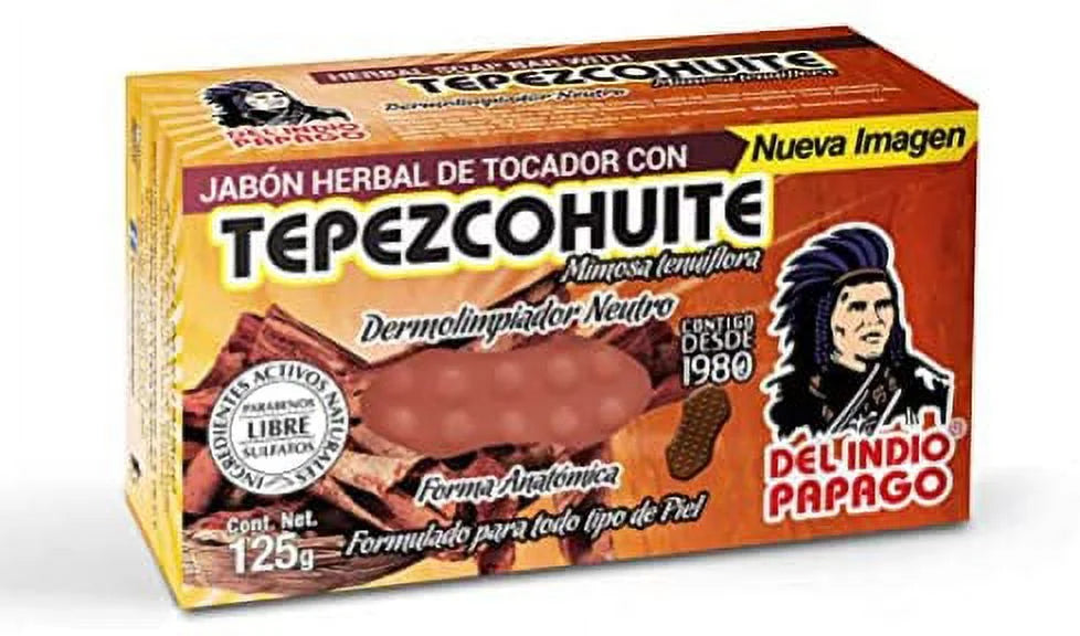 Del Indio Papago Tepezcohuite Day & Night creams (2oz each) + Hyaluronic Acid Serum (3.38 Fl Oz) + Tepezcohuite Soap (125g)