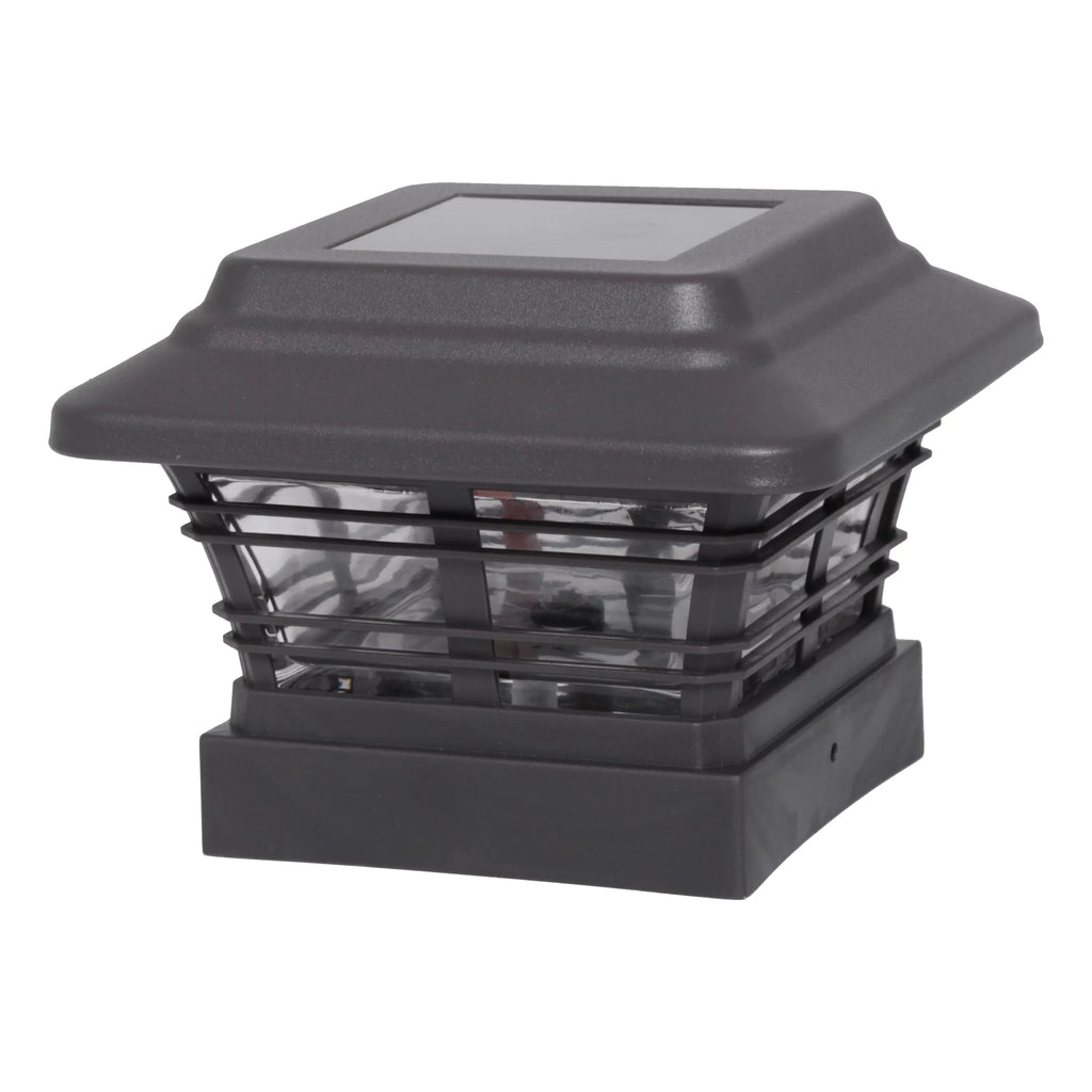 Better Homes & Gardens Solar Powered 4'' x 4'' Post Light,  Light (4-Pack)