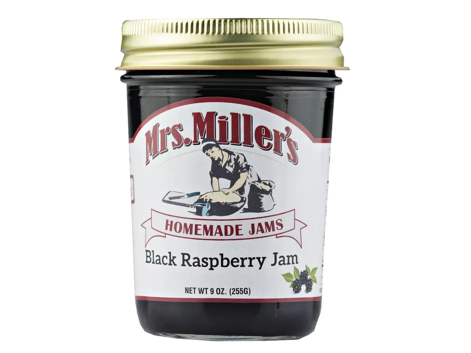 Mrs. Miller's Homemade Black Raspberry Jam, 3-Pack 9 oz. Jars