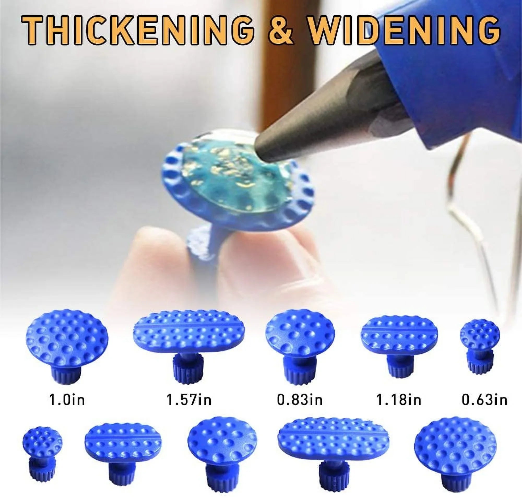 Removal kit, Auto Paintless Dent Repair Kits - Golden Car Dent Puller with Bridge Dent Puller
