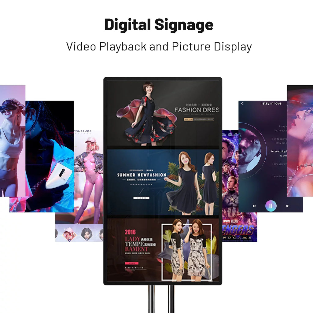 Smart Board, 43 Inch  Interactive Whiteboard, Electronic Whiteboard, Screen Mirroring from Android and iOS for Live Streaming, for Advertising Display and Classroom (Wall Mount inclued)
