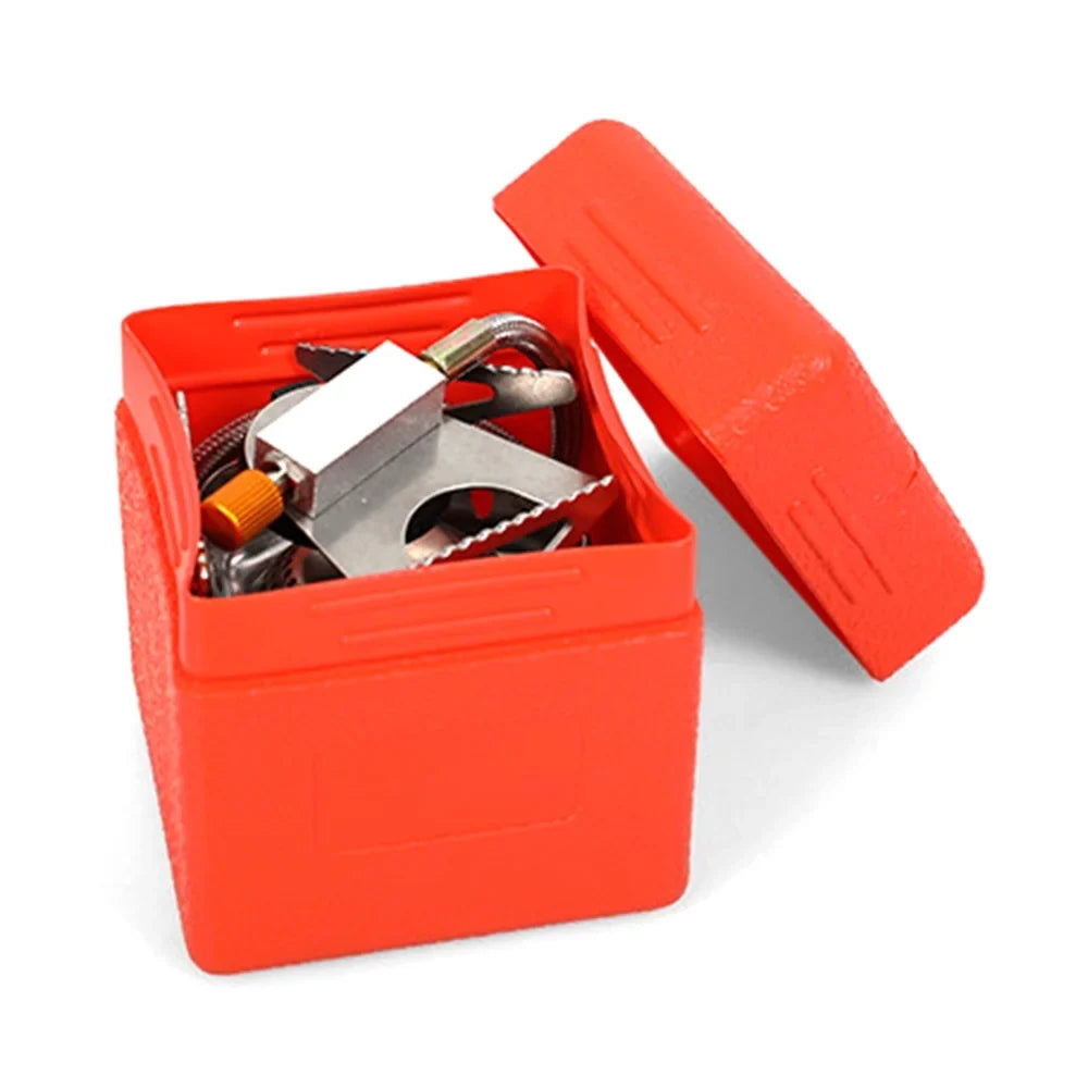 Aluminum Alloy Backpacking Stove 3500W Portable Camping Stove with Windshield, Adjustable Heat Control