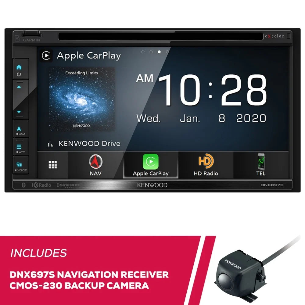 New Kenwood  6.8" Navigation  Receiver & -230 Universal Backup Camera
