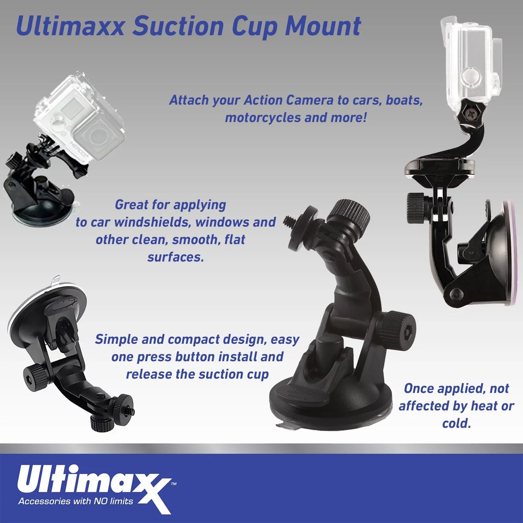 Ultimaxx Advanced Insta360  3 Action Camera Bundle (128GB) - Includes: 1/4” Screw Adapter for Action Cam Mounts, Mini Metal Dolly & More (25pc Bundle)