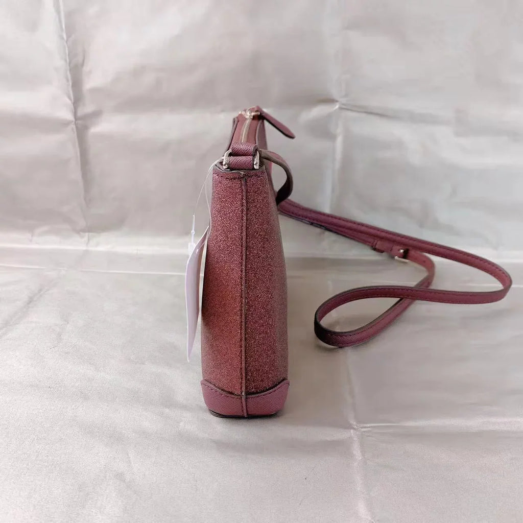 Kate Spade  Glitter Fabric CrossBody Bag In Deep Nova