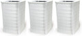 Nispira Collapsible True  Particle Activated Charcoal Filter Replacement Compatible with Blueair Blue Pure 121 Large Air Purifier 620 . | Remove Smoke VOCs | 3 Pack
