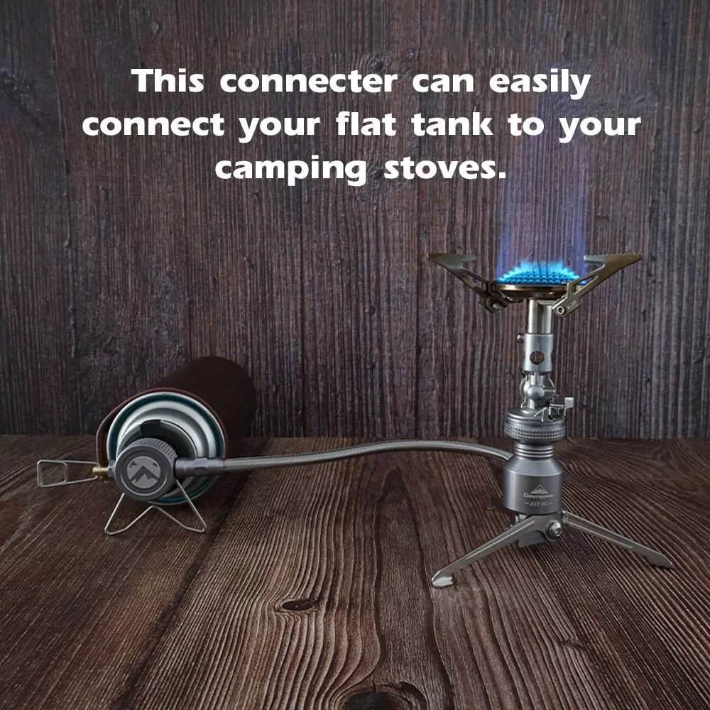 Portable Camping Stove Connector, Tripod Butanes Canister Adapter Cooking Equipment for Camping